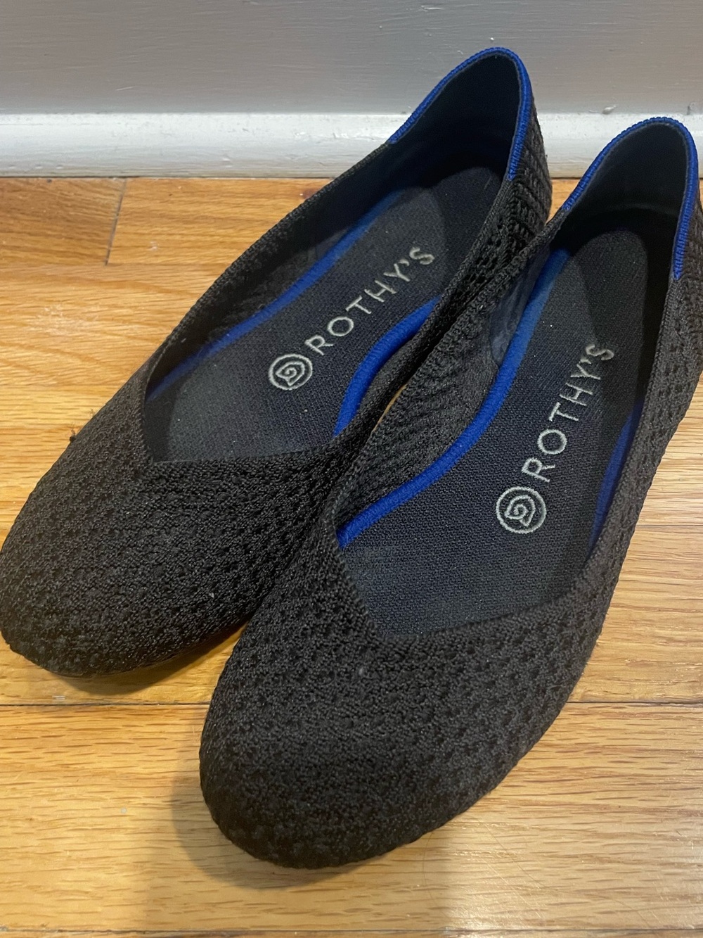 Rothy's Black Honeycomb Round toe Flats
